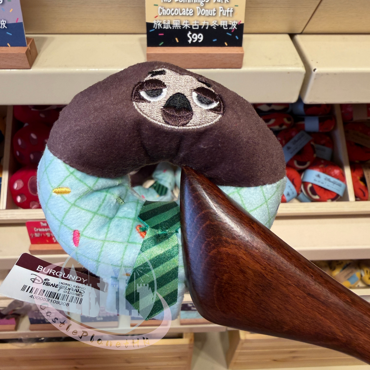 "Pre-Order" HKDL - The Flash Coffee Donut Puff Mini Plush Accessory (Disney Personalized Headband), Zootopia 2 Donut Worry BETTER ZOOGETHER