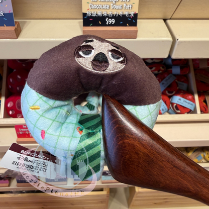 "Pre-Order" HKDL - The Flash Coffee Donut Puff Mini Plush Accessory (Disney Personalized Headband), Zootopia 2 Donut Worry BETTER ZOOGETHER