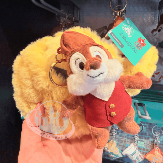 "Pre-Order" HKDL - Chip in a Pineapple Bun Plush Bag Charm, CnD Hong Kong Cuisine 2026