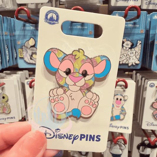 "Pre-Order" HKDL - Simba Pin, Tie-Dye Rainbow Swirl 2026