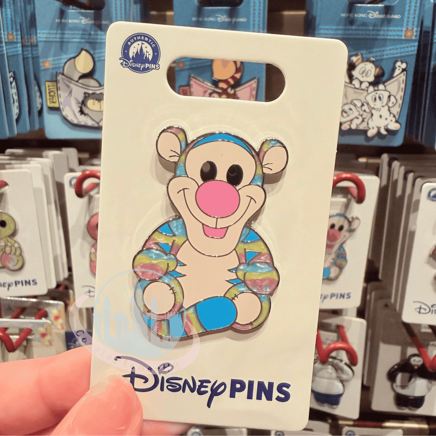 "Pre-Order" HKDL - Tigger Pin, Tie-Dye Rainbow Swirl 2026