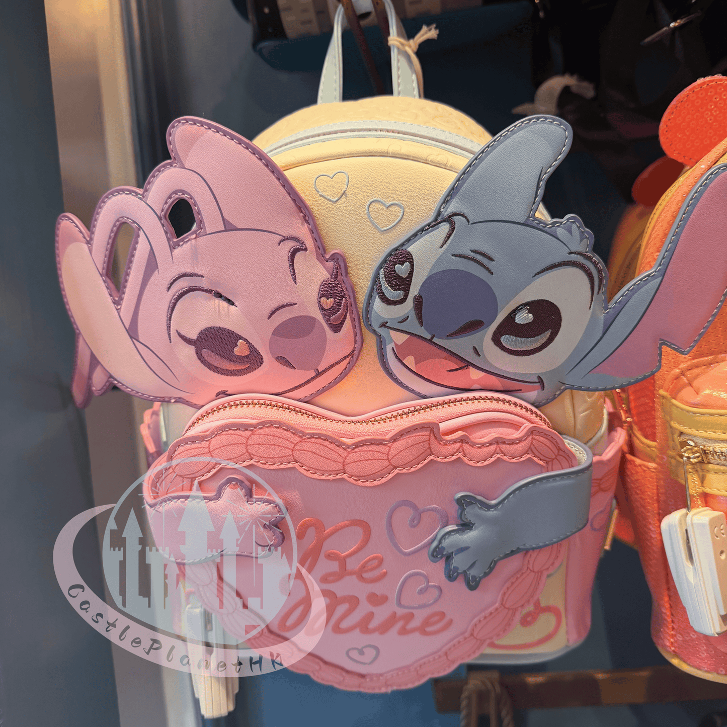 "Pre-Order" HKDL - Stitch & Angel Be Mine  Loungefly Mini Backpack, Lilo & Stitch