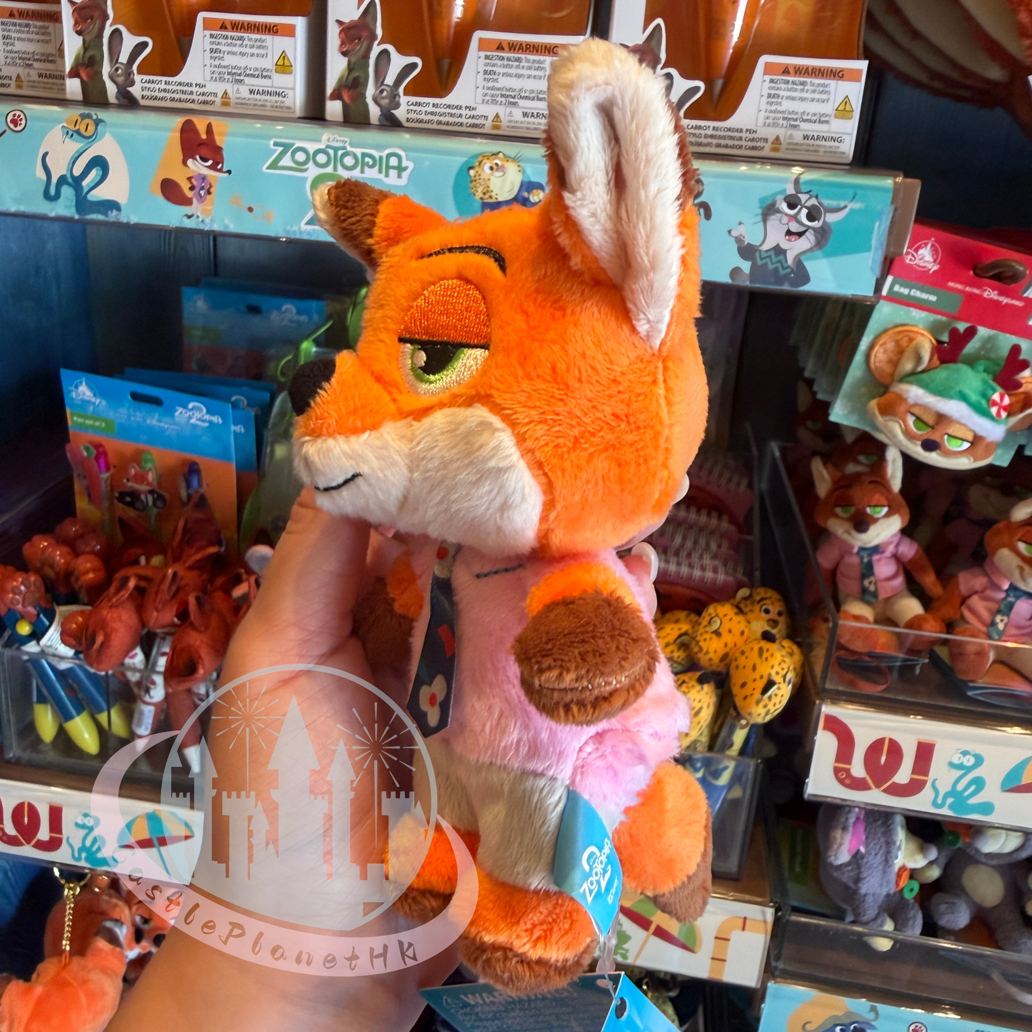 "Pre-Order" HKDL - Nick Wilde Finger Puppet Plush Keychain, Zootopia 2