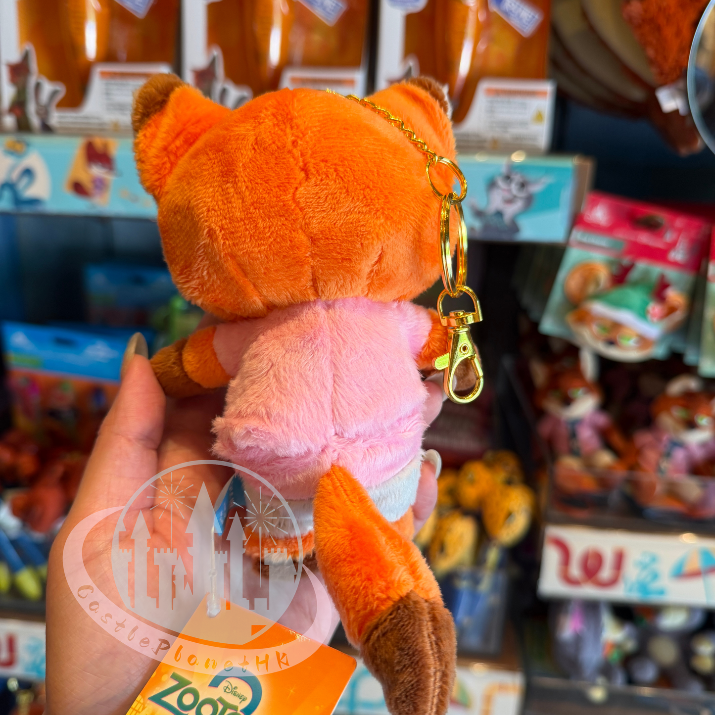 "Pre-Order" HKDL - Nick Wilde Finger Puppet Plush Keychain, Zootopia 2