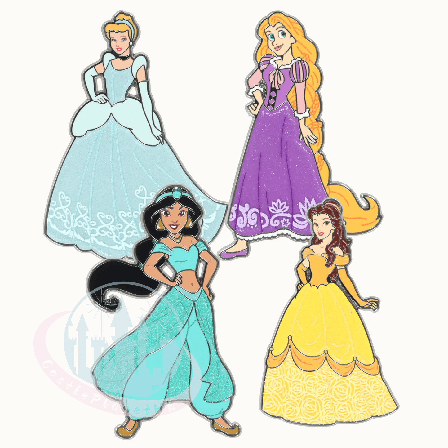 "Pre-Order" TDR - Belle Princess Pin Badge, Beauty and the Beast