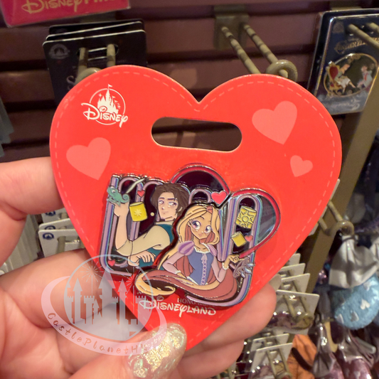 "Pre-Order" HKDL - Tangled Flynn Rider & Rapunzel Pins Set, Stained Glass Style