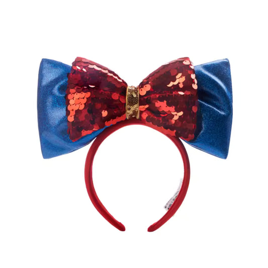 "Pre-Order" SHDR - Snow White Sequin Bow Headband