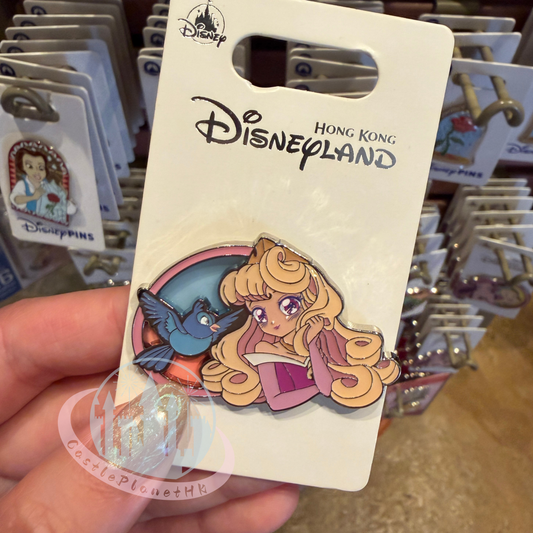 "Pre-Order" HKDL - Sleeping Beauty Aurora Pin, Stained Glass Style