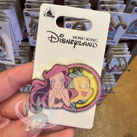 "Pre-Order" HKDL - The Little Mermaid Ariel Pin, Stained Glass Style