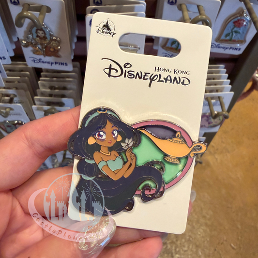 "Pre-Order" HKDL - Aladdin Jasmine Pin, Stained Glass Style