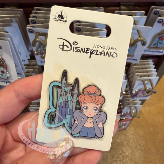 "Pre-Order" HKDL - Cinderella Pin, Stained Glass Style