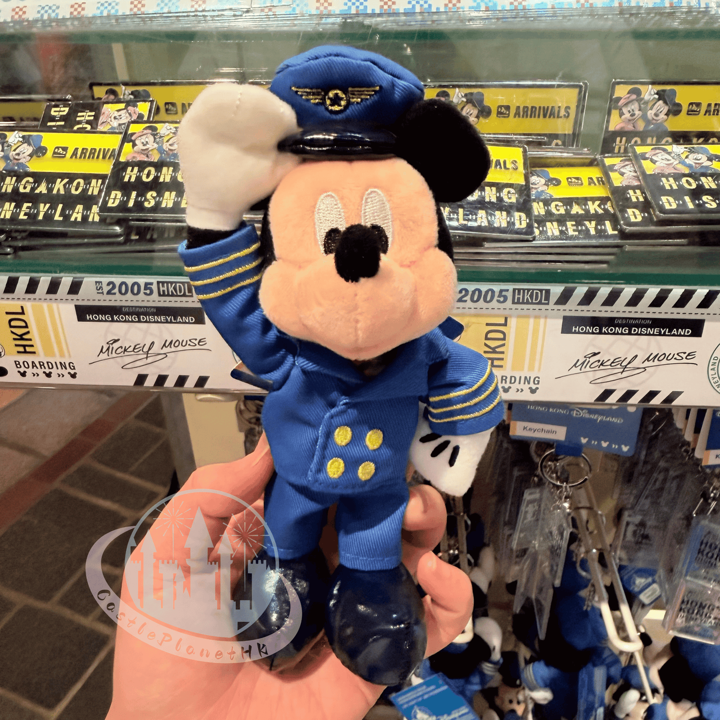 "Pre-Order" HKDL - Mickey Plush Keychain, Captain Mickey Mouse 2026