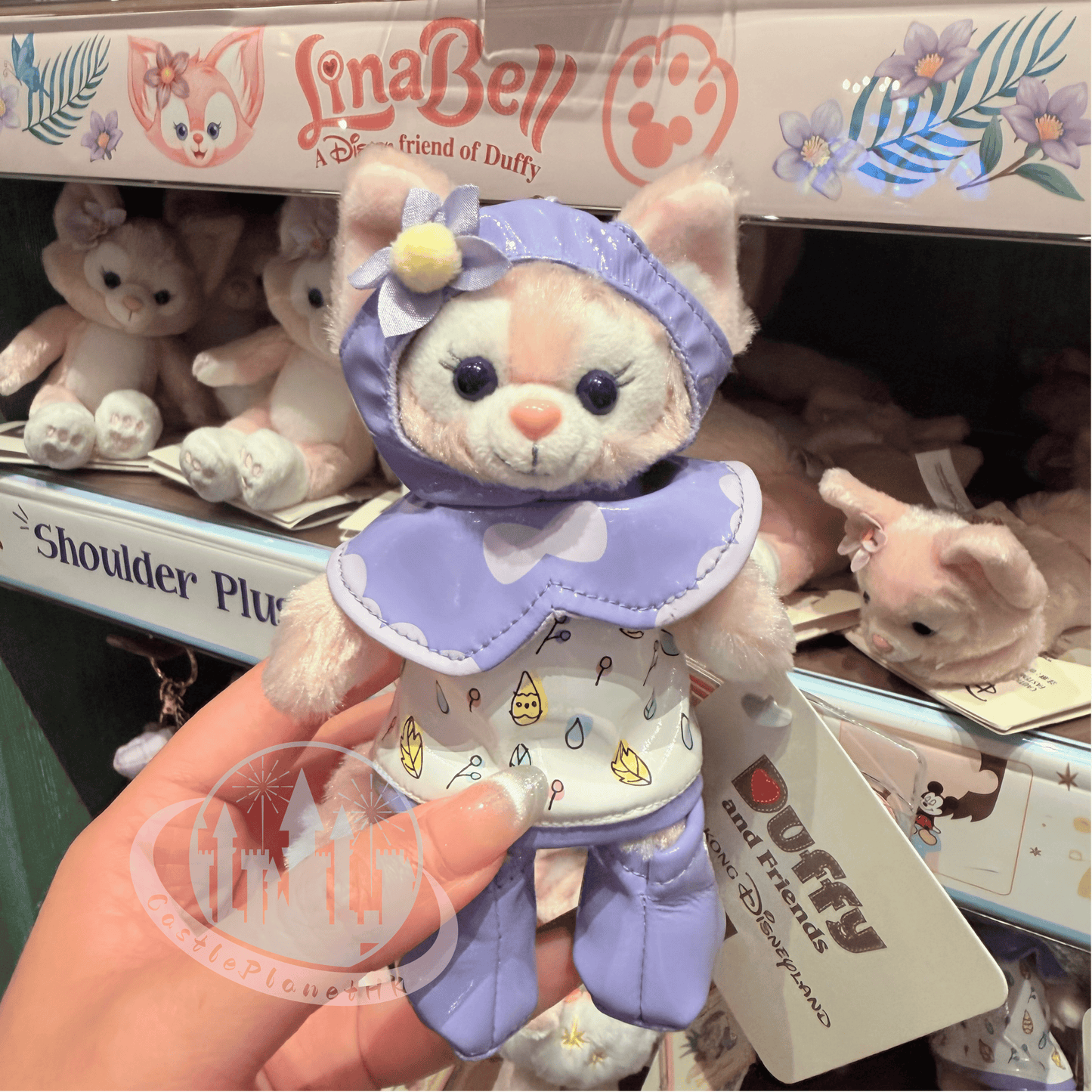 "Pre-Order" HKDL - LinaBell Plush Bag Charm, Duffy and Friends Raincoat
