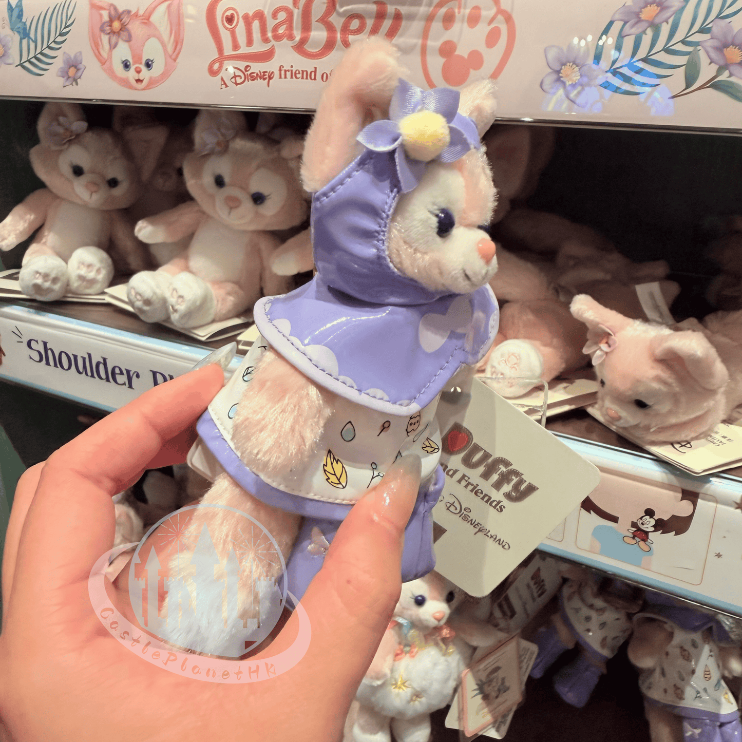 "Pre-Order" HKDL - LinaBell Plush Bag Charm, Duffy and Friends Raincoat