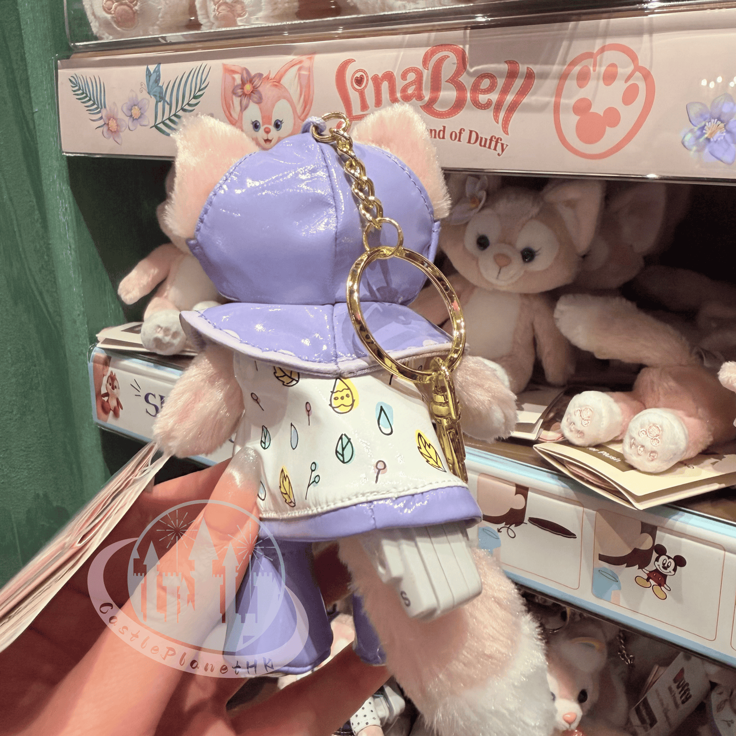 "Pre-Order" HKDL - LinaBell Plush Bag Charm, Duffy and Friends Raincoat