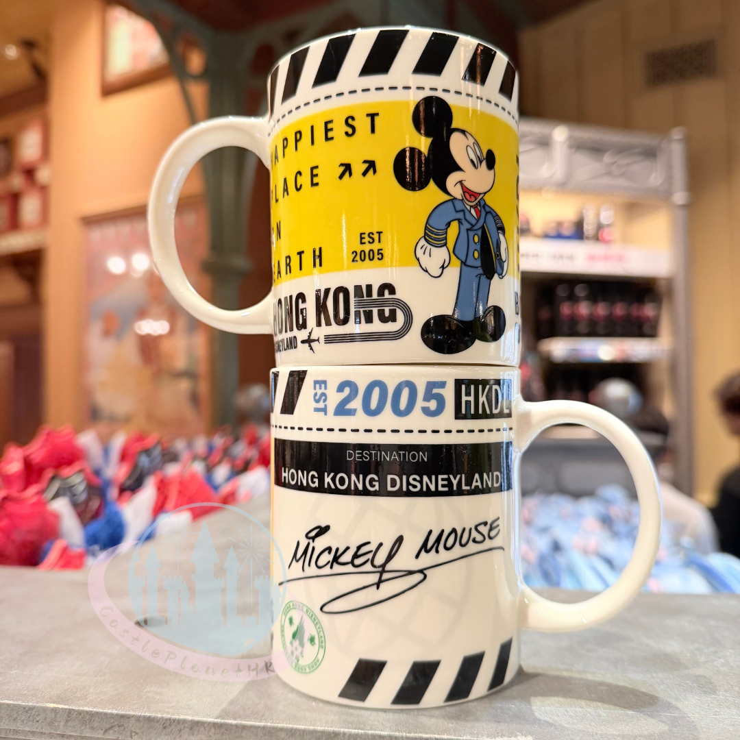 "Pre-Order" HKDL - Mickey Boarding Pass Mug, Captain Mickey Mouse 2026