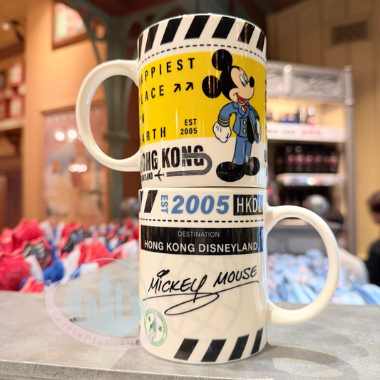 "Pre-Order" HKDL - Mickey Boarding Pass Mug, Captain Mickey Mouse 2026