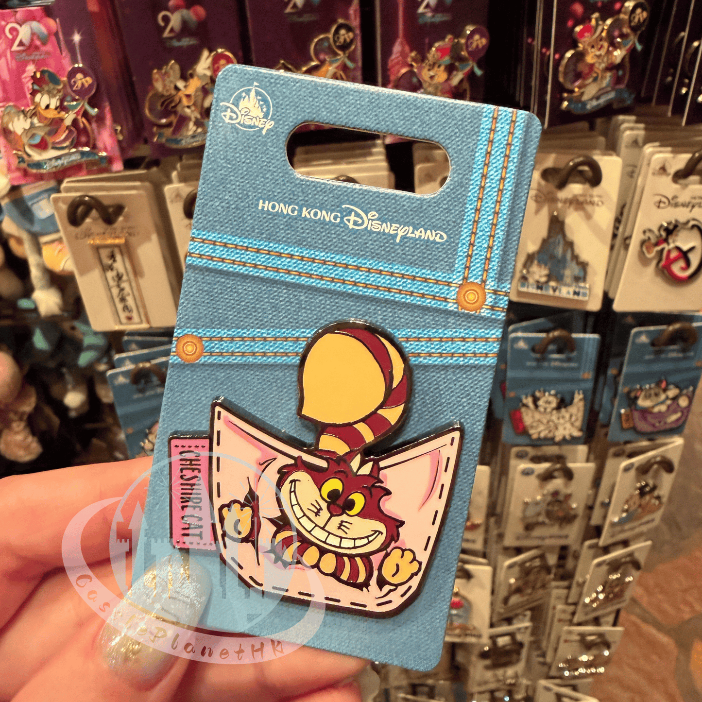 "Pre-Order" HKDL - Cheshire Cat Pin, Jean Pocket