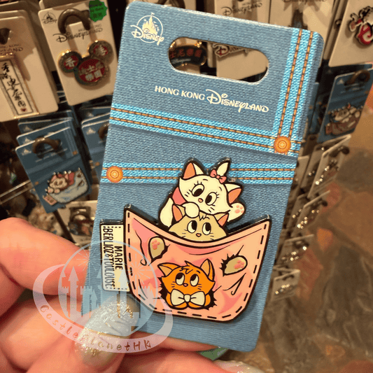 "Pre-Order" HKDL - Marie, Berlioz & Toulouse Pin, Jean Pocket