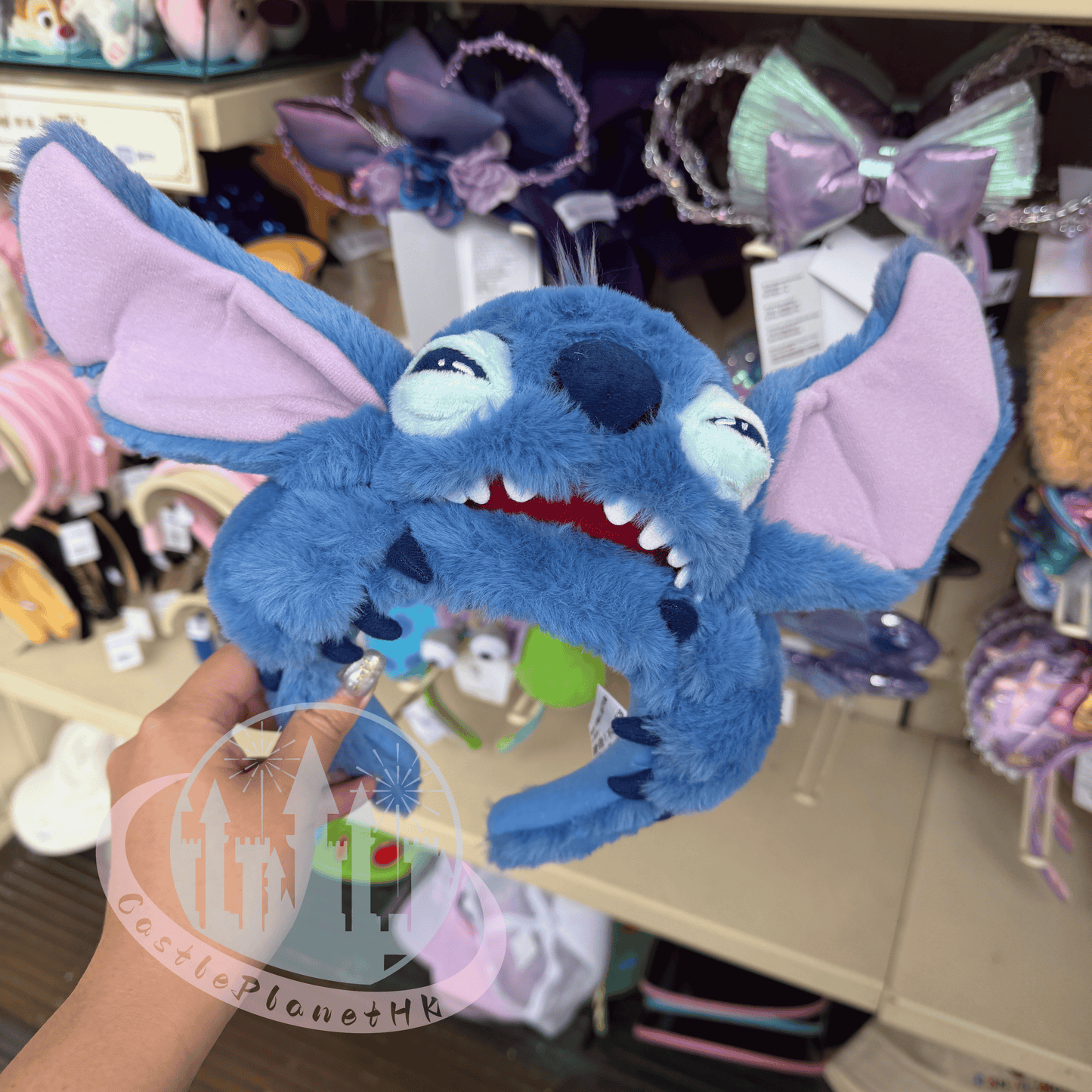 "Pre-Order" HKDL - Stitch Fluffy Plush Ear Headband