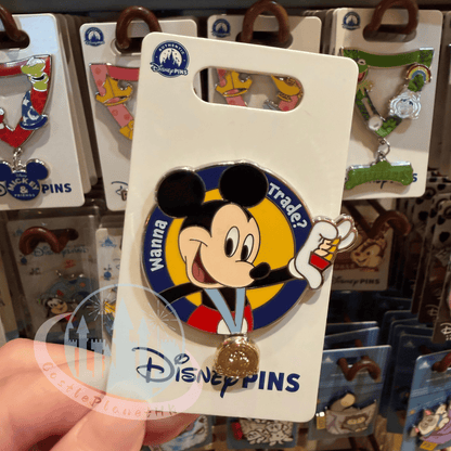 "Pre-Order" HKDL - Mickey Mouse 'Want to Trade?' Pin