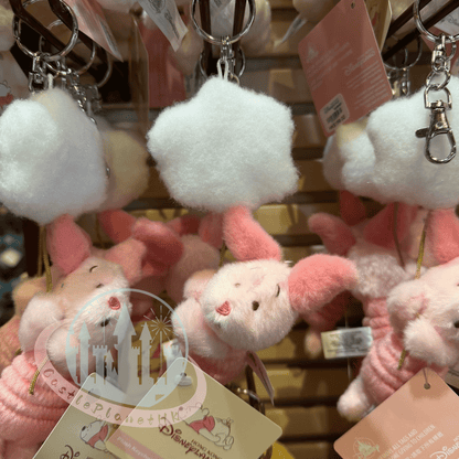 "Pre-order" HKDL - Piglet Plush Keychain (White Pooh Sky Collection 2026)