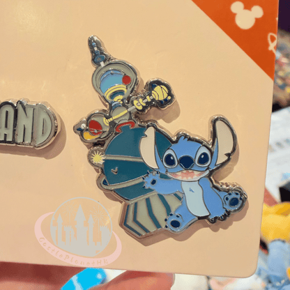 "Pre-Order" HKDL - Stitch "Tomorrowland" Pin set, Park Area Themed 2026