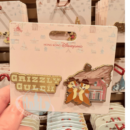 "Pre-Order" HKDL - Chip & Dale "Grizzly Gulch " Pin set, Park Area Themed 2026