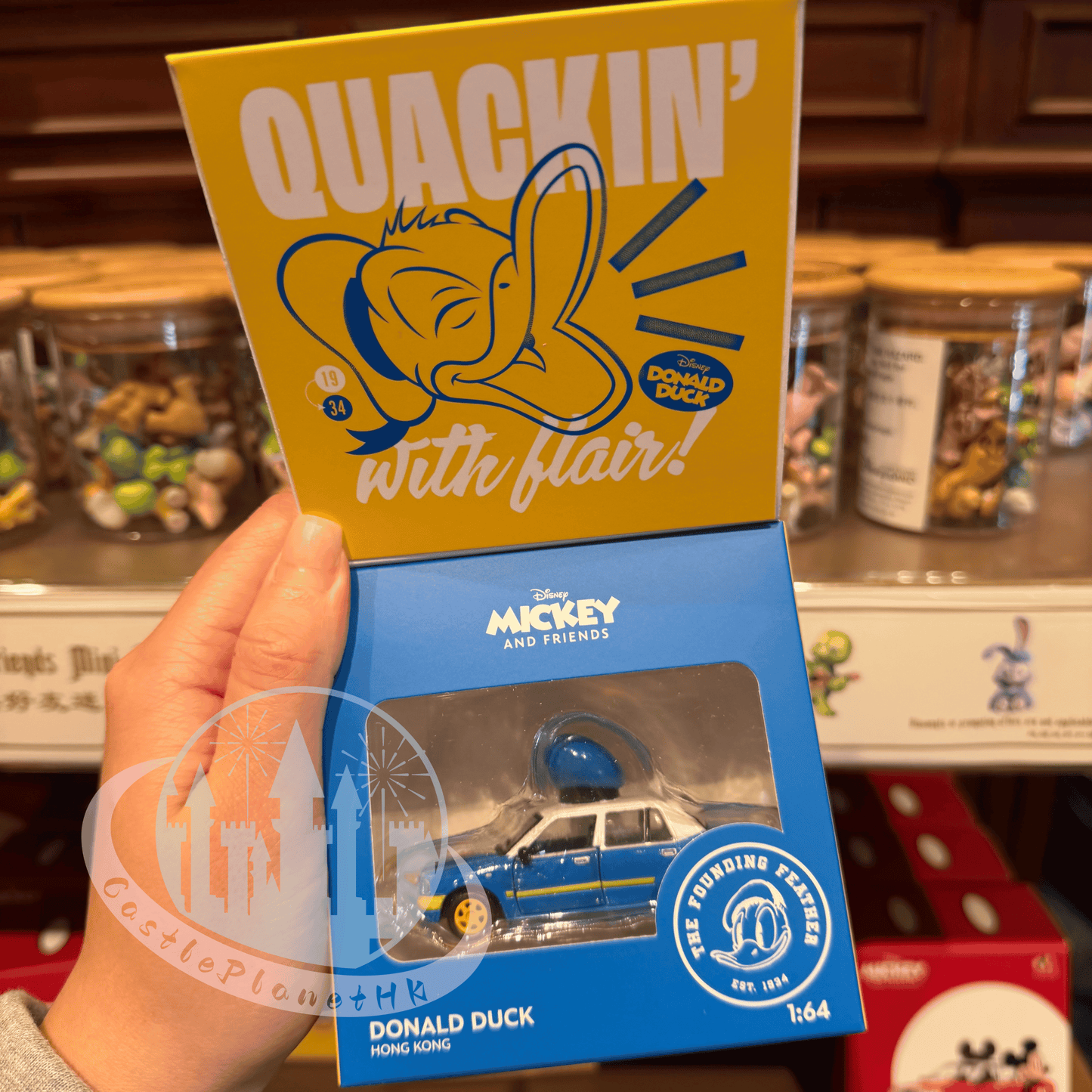 "Pre-Order" HKDL - Hong Kong Lantau Island Taxi x Donald Duck, Tiny Disney Vehicle