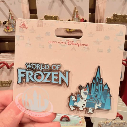 "Pre-Order" HKDL - Olaf "World of Frozen" Pin set, Park Area Themed 2026
