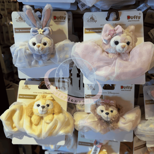 "Pre-Order" HKDL - StellaLou Plush Hair Scrunchie Accessories, Duffy and Friends