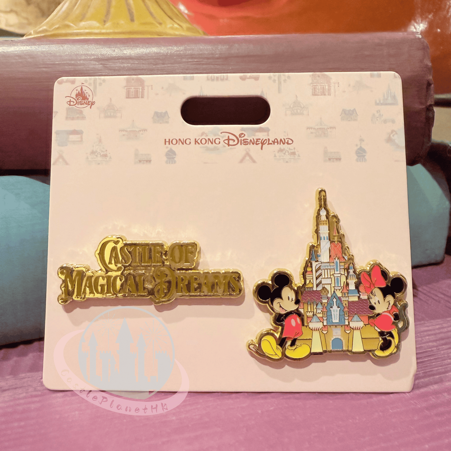 "Pre-Order" HKDL - Mickey Mouse "Castle of Magical Dreams" Pin set, Park Area Themed 2026