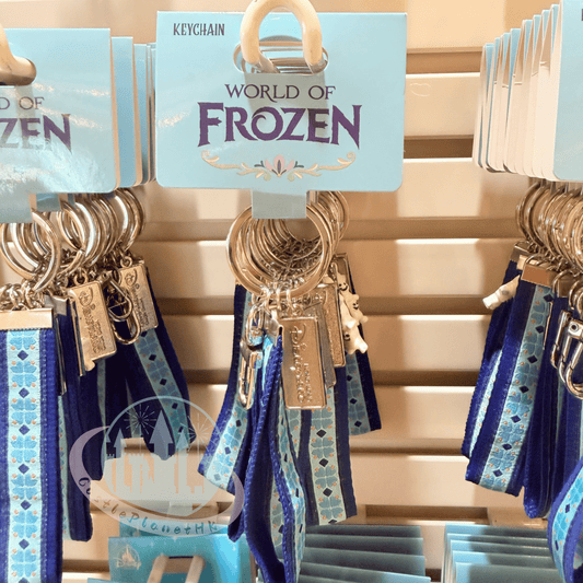 "Pre-Order" HKDL - World of Frozen Ribbon Keychain, World of Frozen 2026