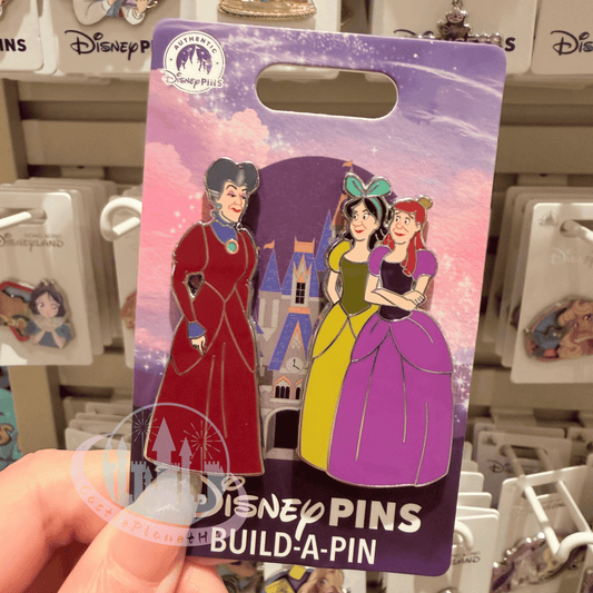 "Pre-Order" HKDL - Lady Tremaine, Anastasia and Drizella Pin, Cinderella Build-a-Pin 2026