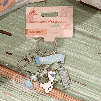 "Pre-Order" HKDL - Olaf "World of Frozen" Keychain, Park Area Themed 2026