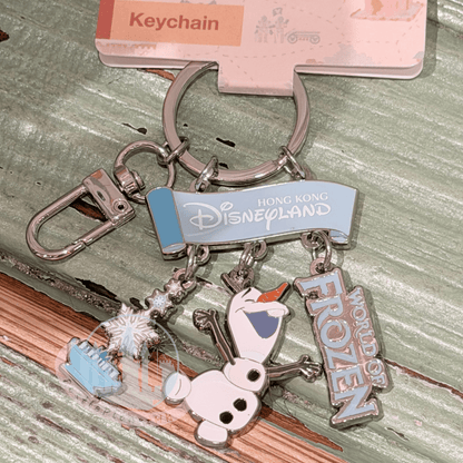 "Pre-Order" HKDL - Olaf "World of Frozen" Keychain, Park Area Themed 2026
