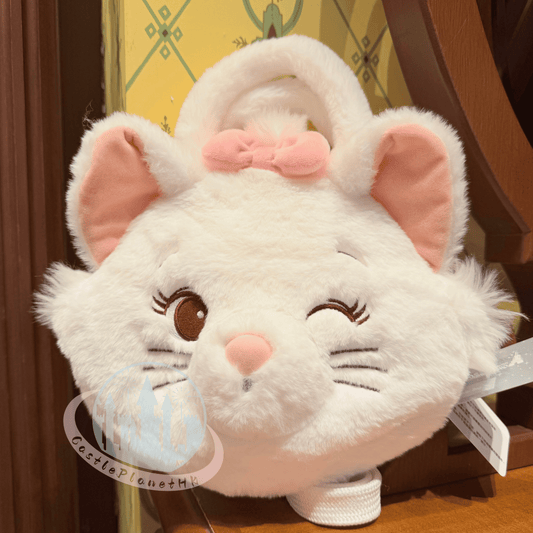 "Pre-Order" HKDL - Marie Plush Face Crossbody Bag, The Aristocats 2026
