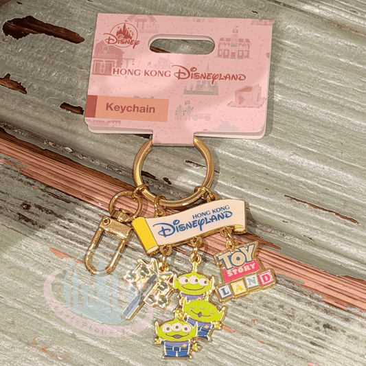 "Pre-Order" HKDL - Little Green Men/ Aliens "Toy Story Land" Keychain, Park Area Themed 2026