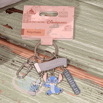 "Pre-Order" HKDL - Stitch "Tomorrowland" Keychain, Park Area Themed 2026