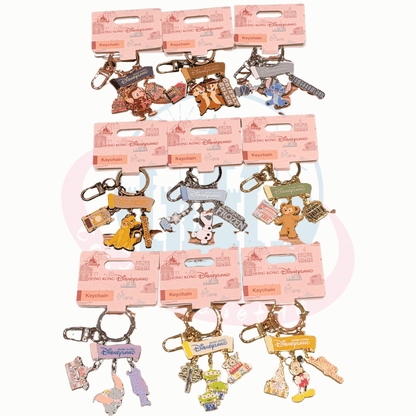 "Pre-Order" HKDL - Duffy "Main Street U.S.A." Keychain, Park Area Themed 2026