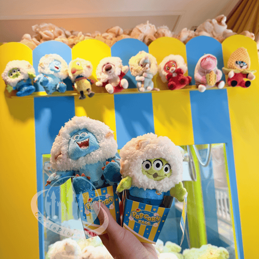"Pre-Order" HKDL - Claw Machine Mystery Plush Bag Charm, PIXAR POPCORN PALS 2026