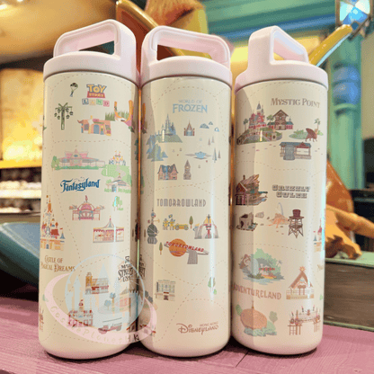 "Pre-Order" HKDL - Stainless Steel Water Bottle, Park Area Themed 2026