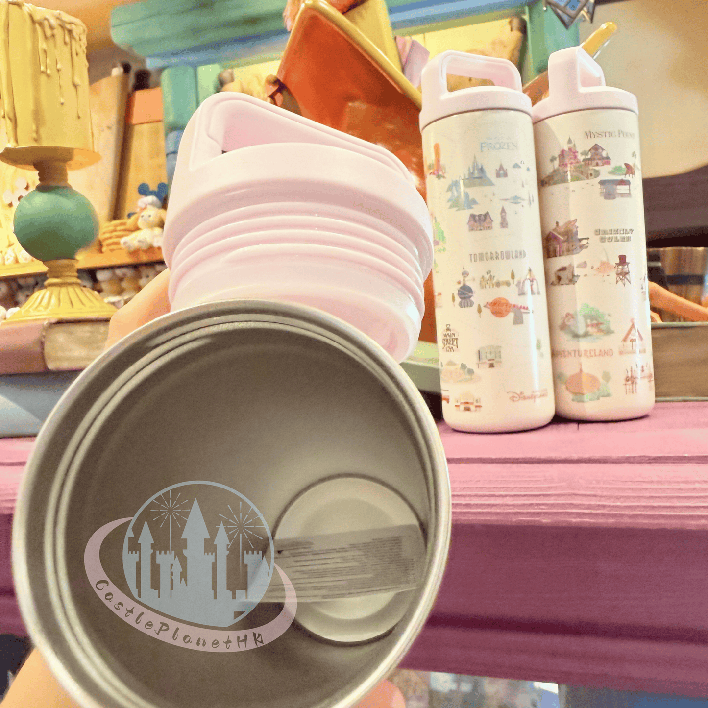 "Pre-Order" HKDL - Stainless Steel Water Bottle, Park Area Themed 2026