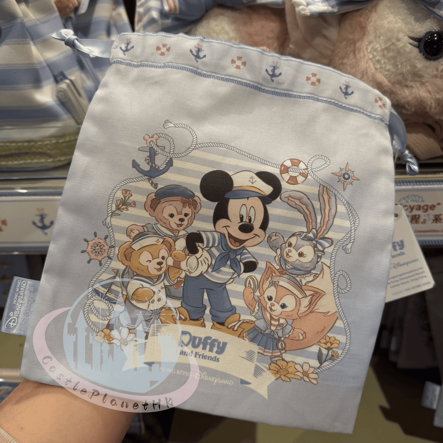 "Pre-Order" HKDL - Drawstring Bag, Duffy and Friends “Springtime Voyage” 2026