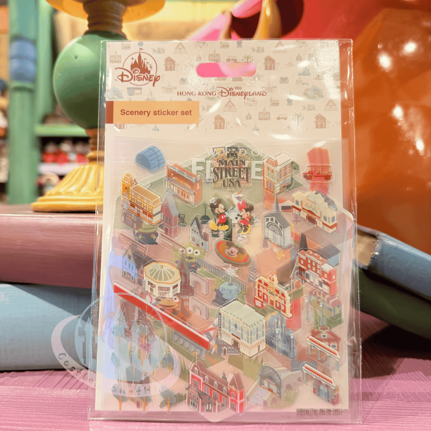 "Pre-Order" HKDL - Park Scenery Sticker set, Park Area Themed 2026