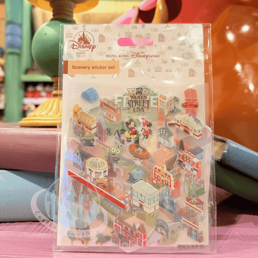 "Pre-Order" HKDL - Park Scenery Sticker set, Park Area Themed 2026