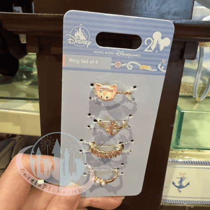"Pre-Order" HKDL - Ring Set of 4, Duffy and Friends “Springtime Voyage” 2026