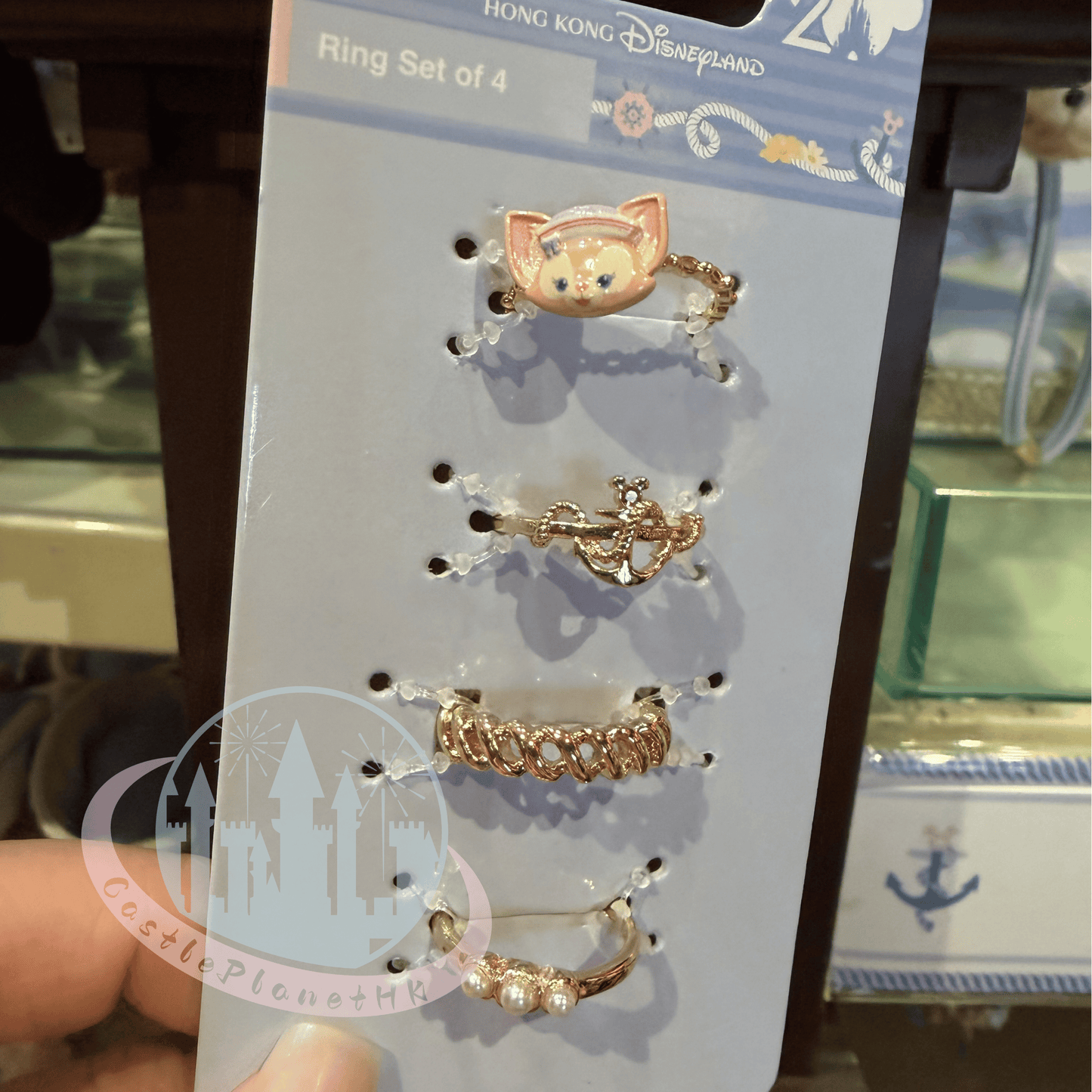 "Pre-Order" HKDL - Ring Set of 4, Duffy and Friends “Springtime Voyage” 2026