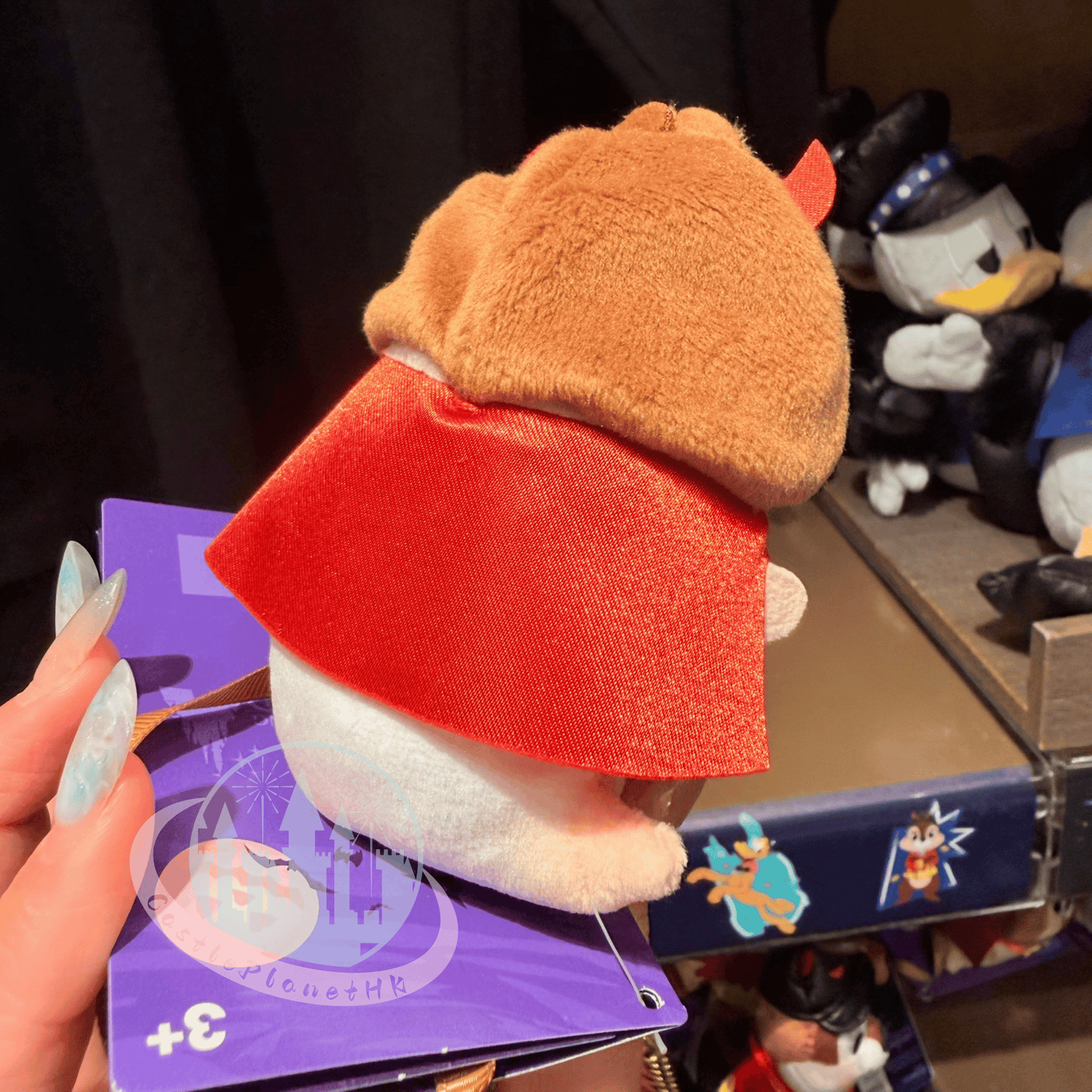 "Pre-Order" HKDL - Chip Magnetic Shoulder Pal Plush, Halloween Spooky Rock Band 2026