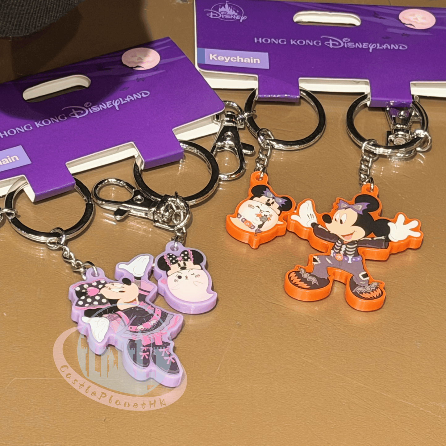 "Pre-Order" HKDL - Minnie and Wickies Acrylic Keychain Set, Halloween Spooky Rock Band 2026